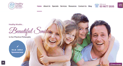 Desktop Screenshot of healthysmiles.com.au